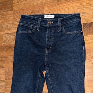Madewell High Rise Indigo Jeans